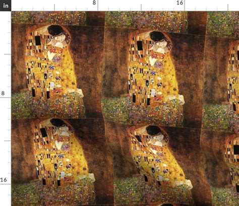 gustav klimt fabric sizes